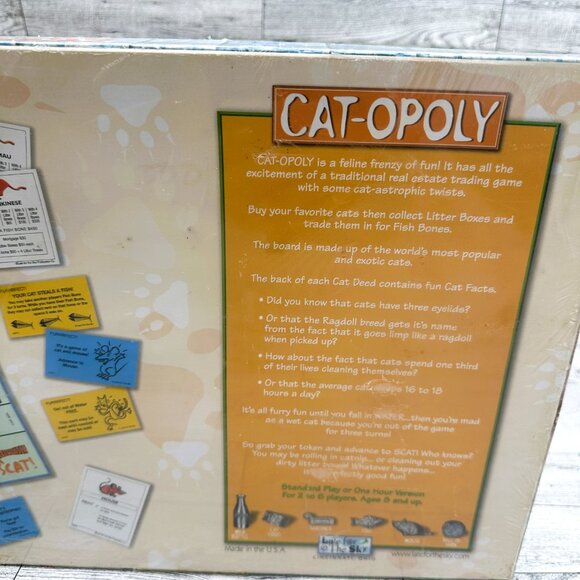 Brand NIB Sealed CAT-OPOLY Board Game A Feline Frenzy of Fun by Late for the Sky - Picture 5 of 12